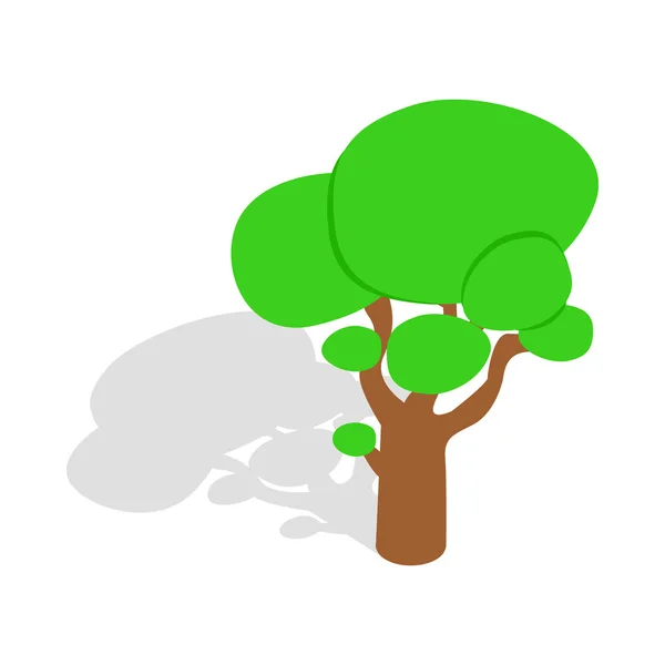 Icono del árbol, estilo isométrico 3d — Vector de stock