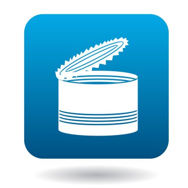 Metal teneke kutsal kişilerin resmi, basit tarzı açıldı