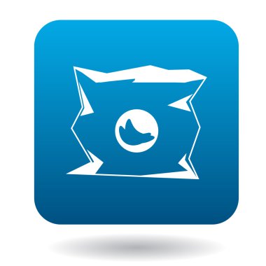 Ambalaj simgesi basit stilinde kullanılan