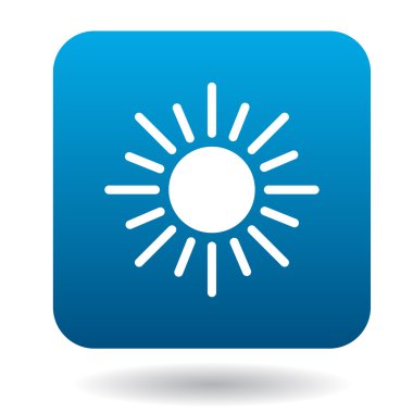 Güneş simgesi basit tarzı