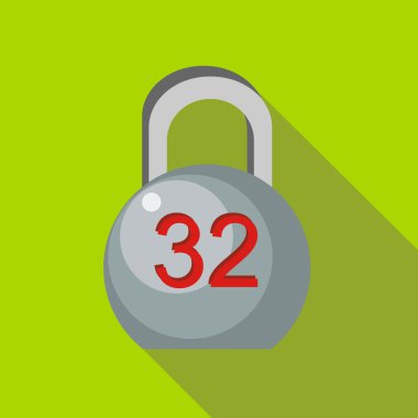 Ağırlık simgesi, düz stil