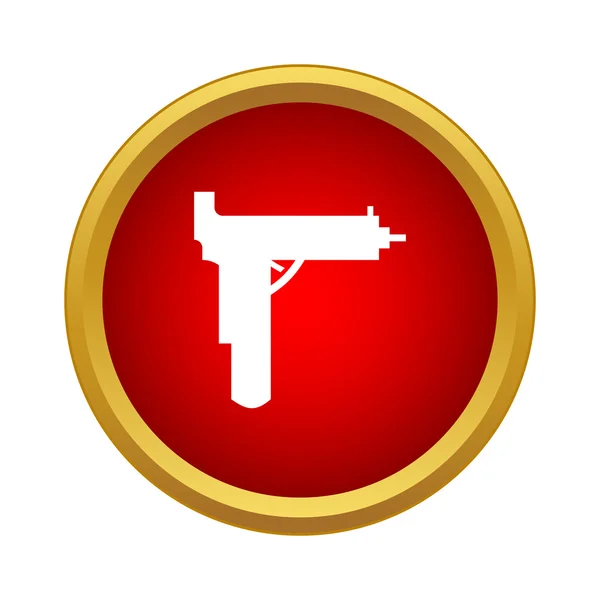 Ikona zbraň v jednoduchém stylu — Stockový vektor