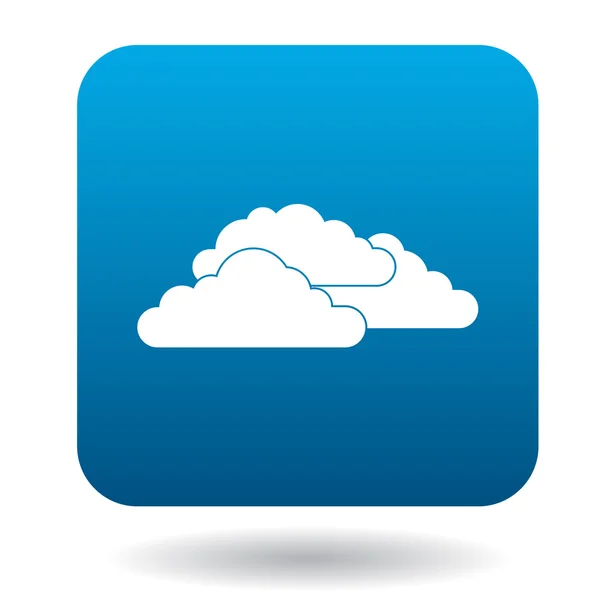 Clouds icon in simple style — Stock Vector