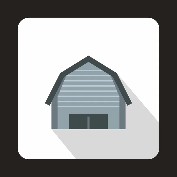 Hög garage ikon, platt stil — Stock vektor