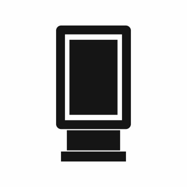 Reklam işaretleri simgesi, basit tarzı