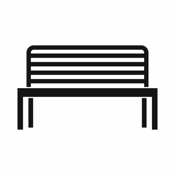 Icône banc, style simple — Image vectorielle