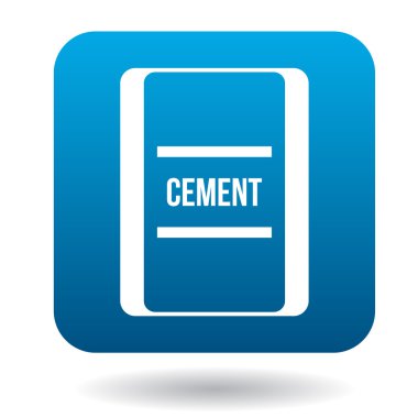 Torba çimento simgesi, basit tarzı