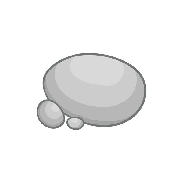 Icône en pierres grises dans le style dessin animé — Image vectorielle