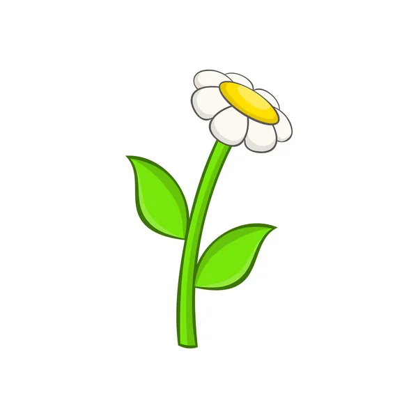 Chamomile icon in cartoon style — Stock Vector