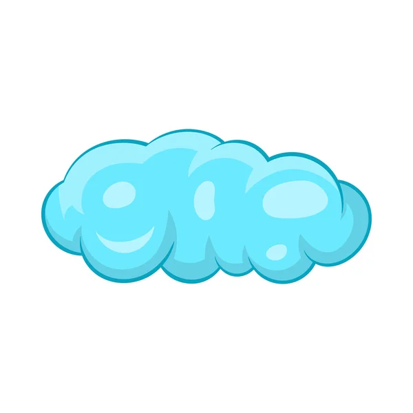 Ícone de nuvem em estilo cartoon — Vetor de Stock