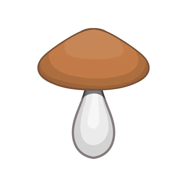 Icône champignon dans le style dessin animé — Image vectorielle