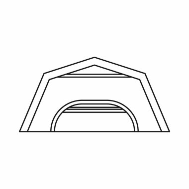 Büyük garaj simgesi, anahat stili