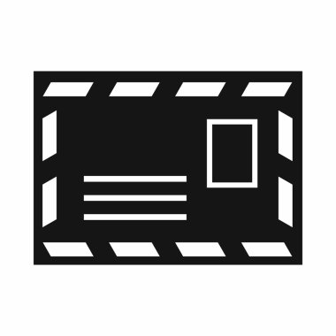 Posta zarf damga simgesi, basit tarzı ile