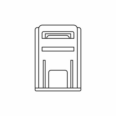 Posta kutusu simgesini, anahat stili kare