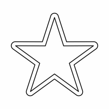 Yıldız simgesi, anahat stili