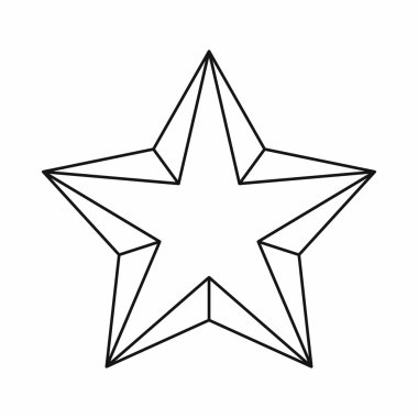 Yıldız simgesi, anahat stili