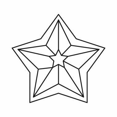 Yıldız simgesi, anahat stili