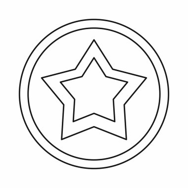 Yıldız simgesi, anahat stili