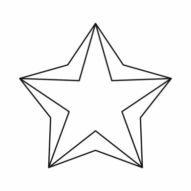 Yıldız simgesi, anahat stili