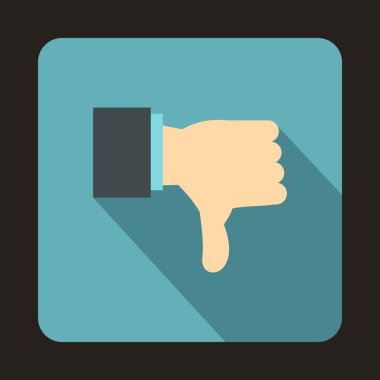 Başparmak jest simgesi, düz stil