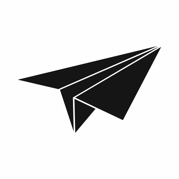 Papierflieger-Ikone, einfacher Stil — Stockvektor