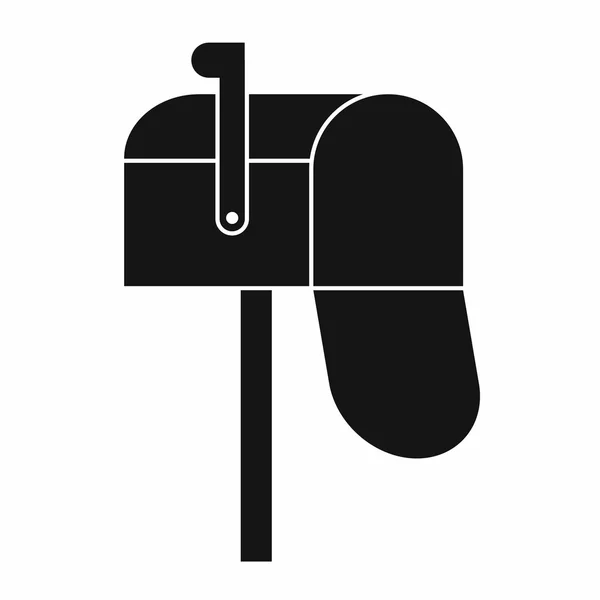 Icône boîte aux lettres ouverte, style simple — Image vectorielle