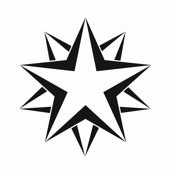 Star icon, simple style — Stock Vector