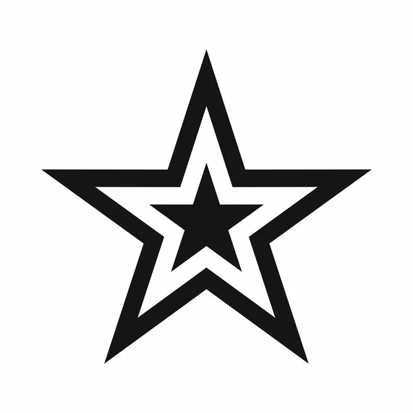 Star-Ikone, einfacher Stil — Stockvektor
