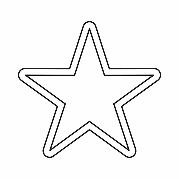 Ícone de estrela, estilo esboço —  Vetores de Stock