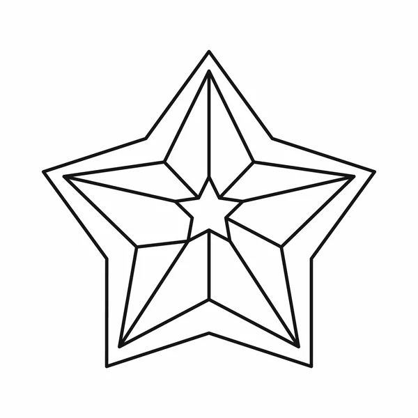 Sternsymbol, Umrissstil — Stockvektor