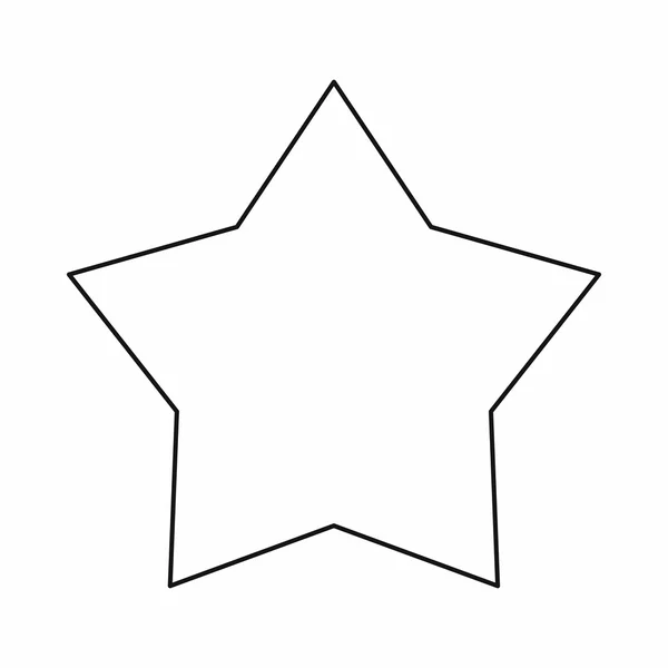 Ikonu hvězdičky, styl osnovy — Stockový vektor