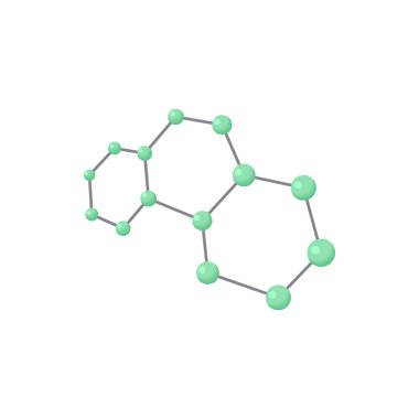 Molekülleri simgesi, karikatür tarzı