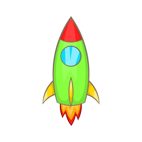 Rocket icon, cartoon style — Stock Vector