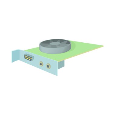 Video kartı simgesi, çizgi film biçimi