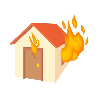 House yangın simge, karikatür tarzı yoktur