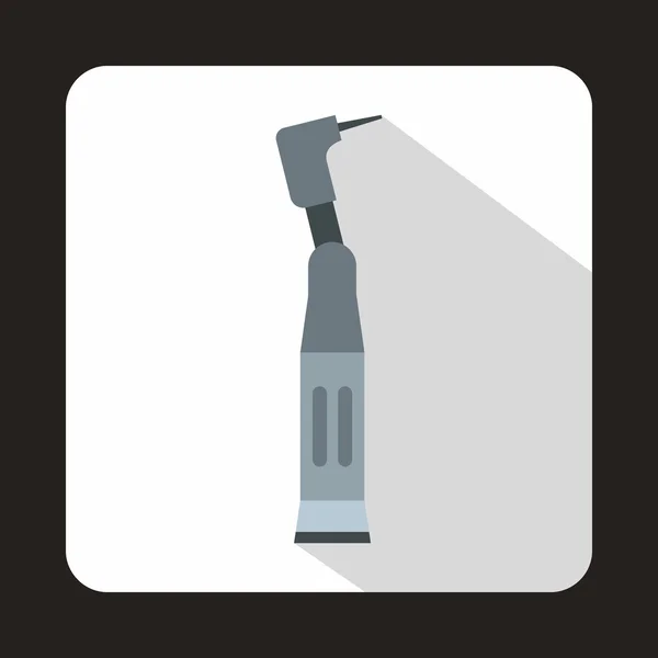 Icône de perçage dentaire dans un style plat — Image vectorielle