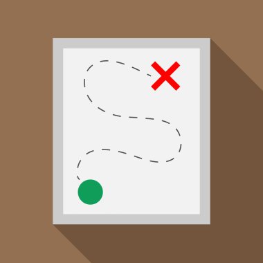 Rota kutsal kişilerin resmi içinde düz stil