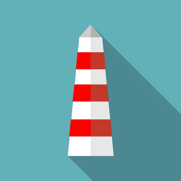 Lighthouse icon in flat style — Stock Vector