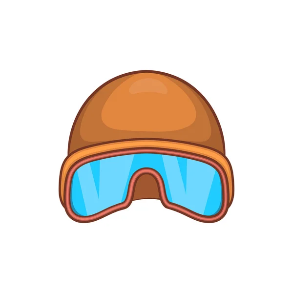 Sombrero y gafas de sol icono del petrolero, estilo de dibujos animados — Vector de stock