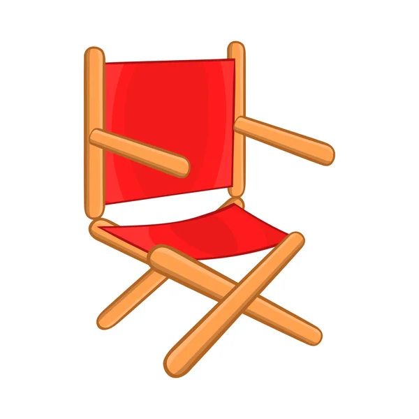 Icona sedia regista, stile cartone animato — Vettoriale Stock