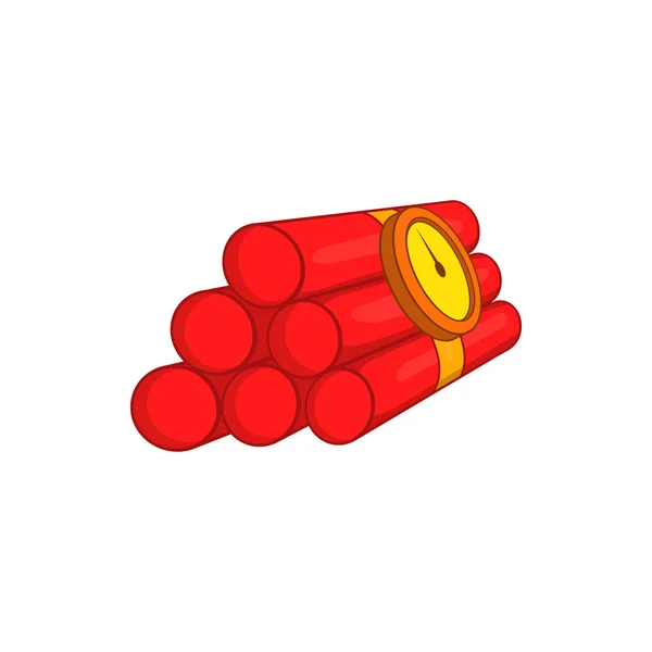Icône dynamite, style dessin animé — Image vectorielle