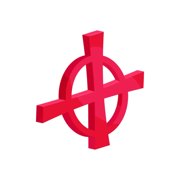 Target icon, cartoon style — Stock Vector