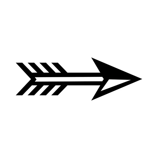 Pfeil für Bogenschießen-Symbol, einfacher Stil — Stockvektor