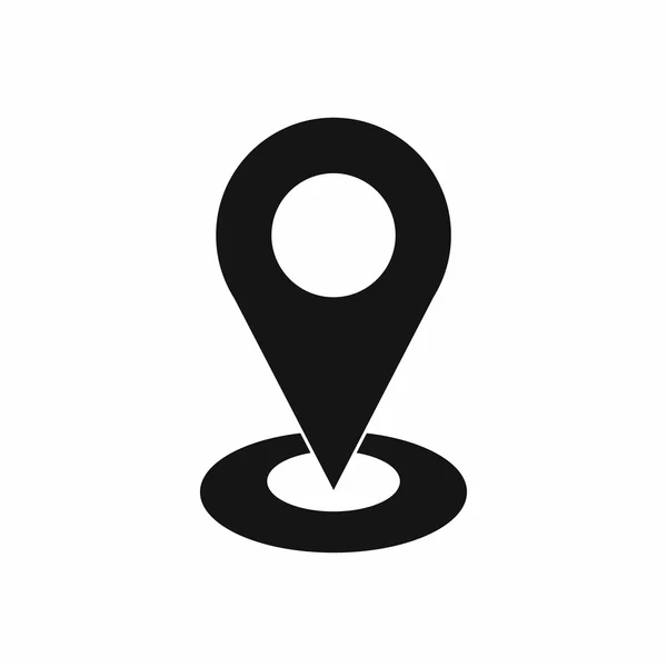 Mapa icono puntero, estilo simple — Vector de stock