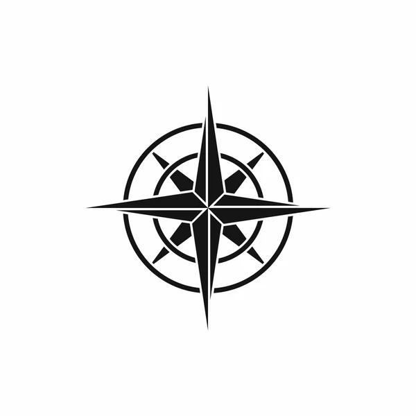 Starożytnych ikona kompas, prosty styl — Wektor stockowy