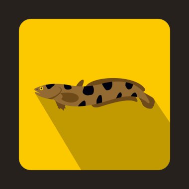 Anarhichas balık simgesi, düz stil