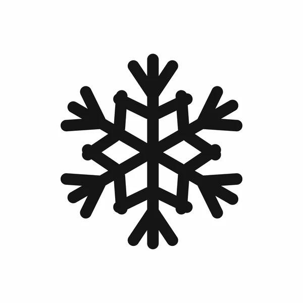 Icône flocon de neige, style simple — Image vectorielle