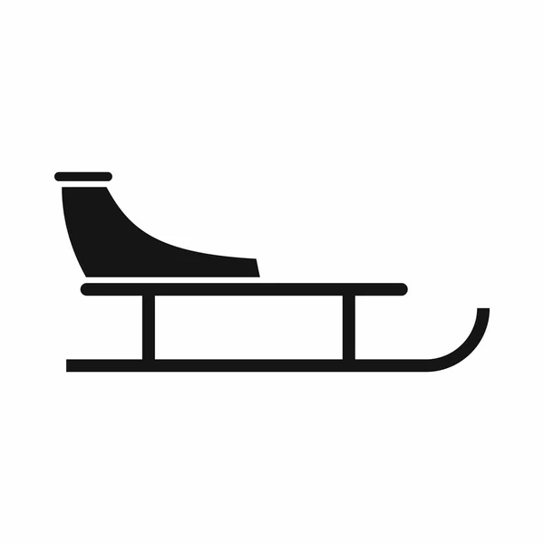 Sled icon, simple style — Stock Vector