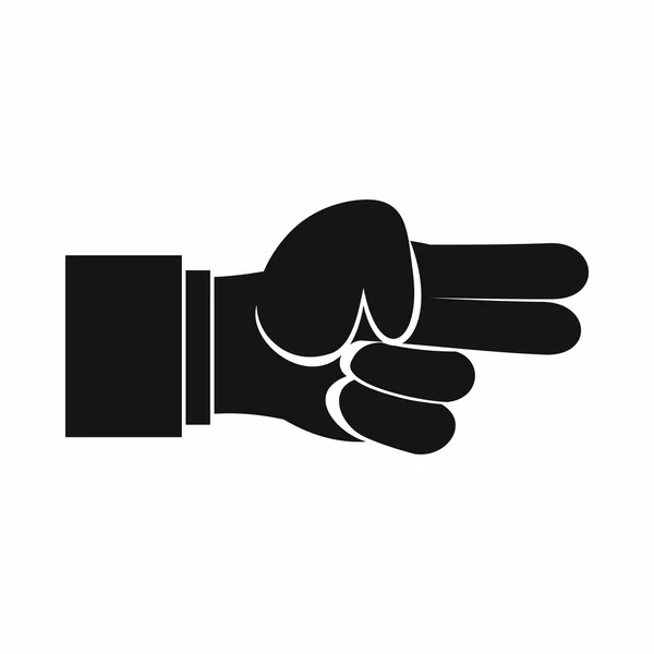 Ikona dłoni wyświetlone dwa palce — Wektor stockowy