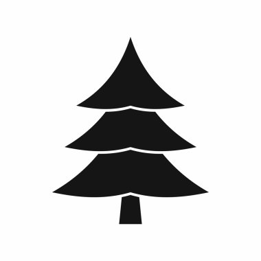 Köknar ağacı simgesini, basit tarzı